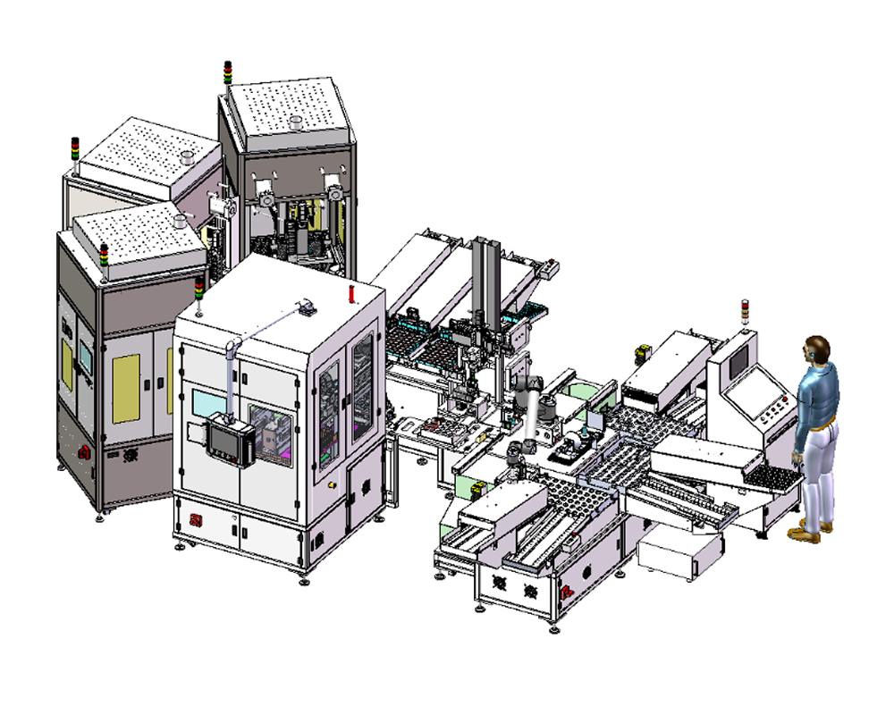 Automatic Cosmetics Labelling & Dispensing line （Liquid & Powder）